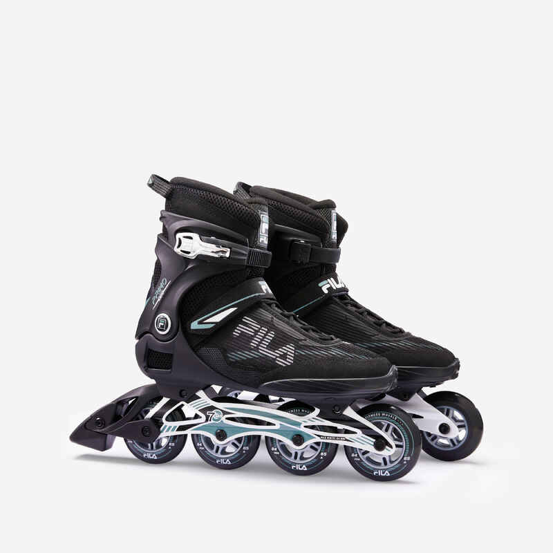 84 mm Inline Fitness Skates Primo Air Zone 84 mm Black/Green Decathlon