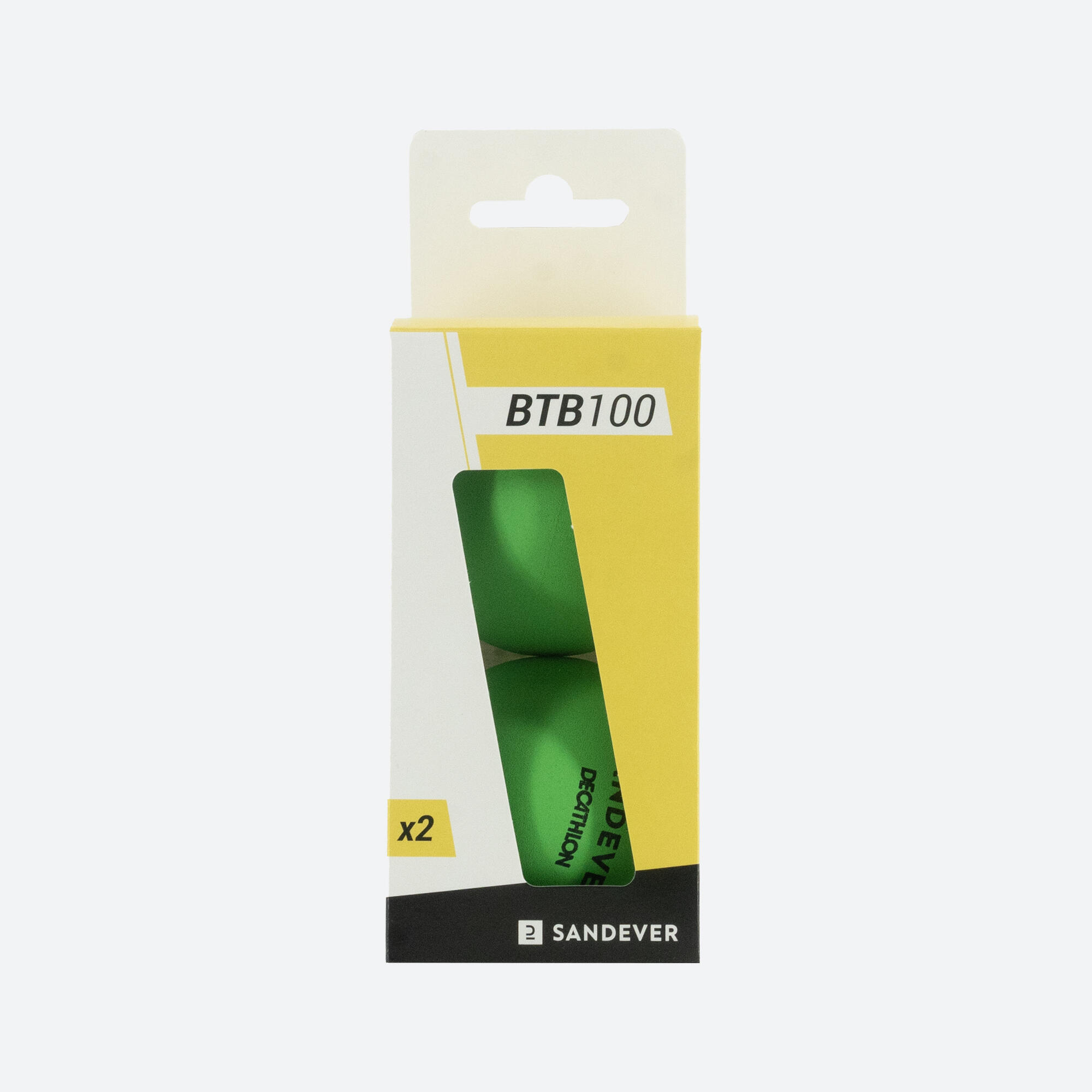 Beach Tennis Ball BTB 100 Twin-Pack - Green 1/3