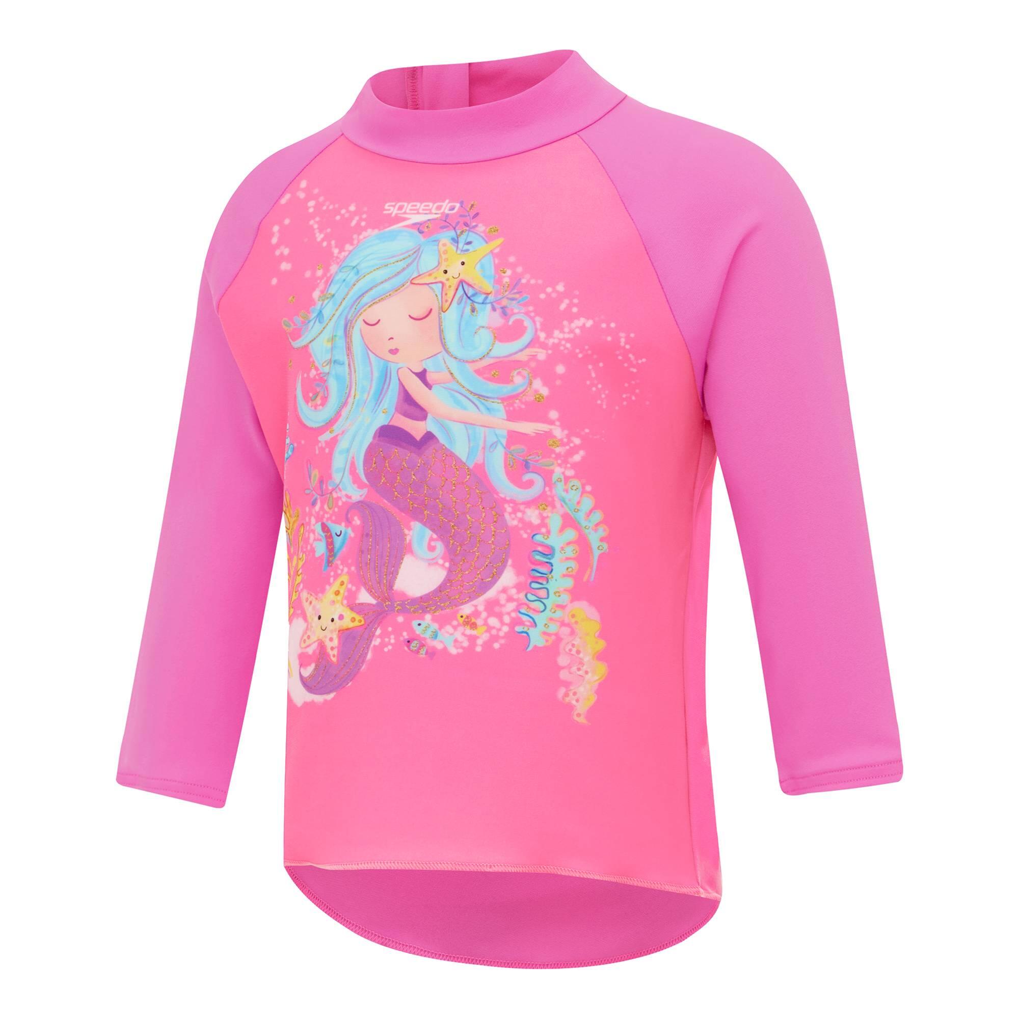 Speedo Toddler Girls Digital Printed Rashie