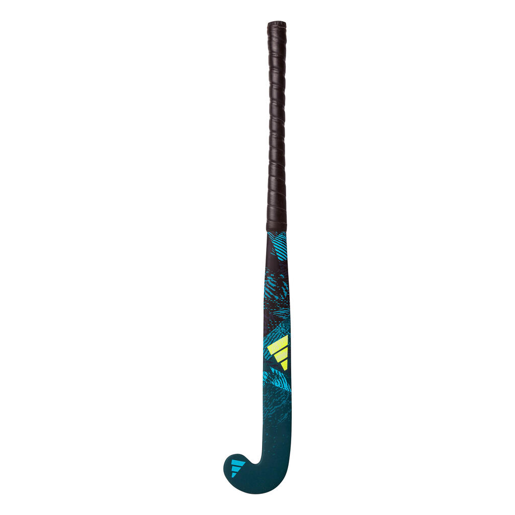 Detská drevená hokejka na pozemný hokej Youngstar modro-čierna