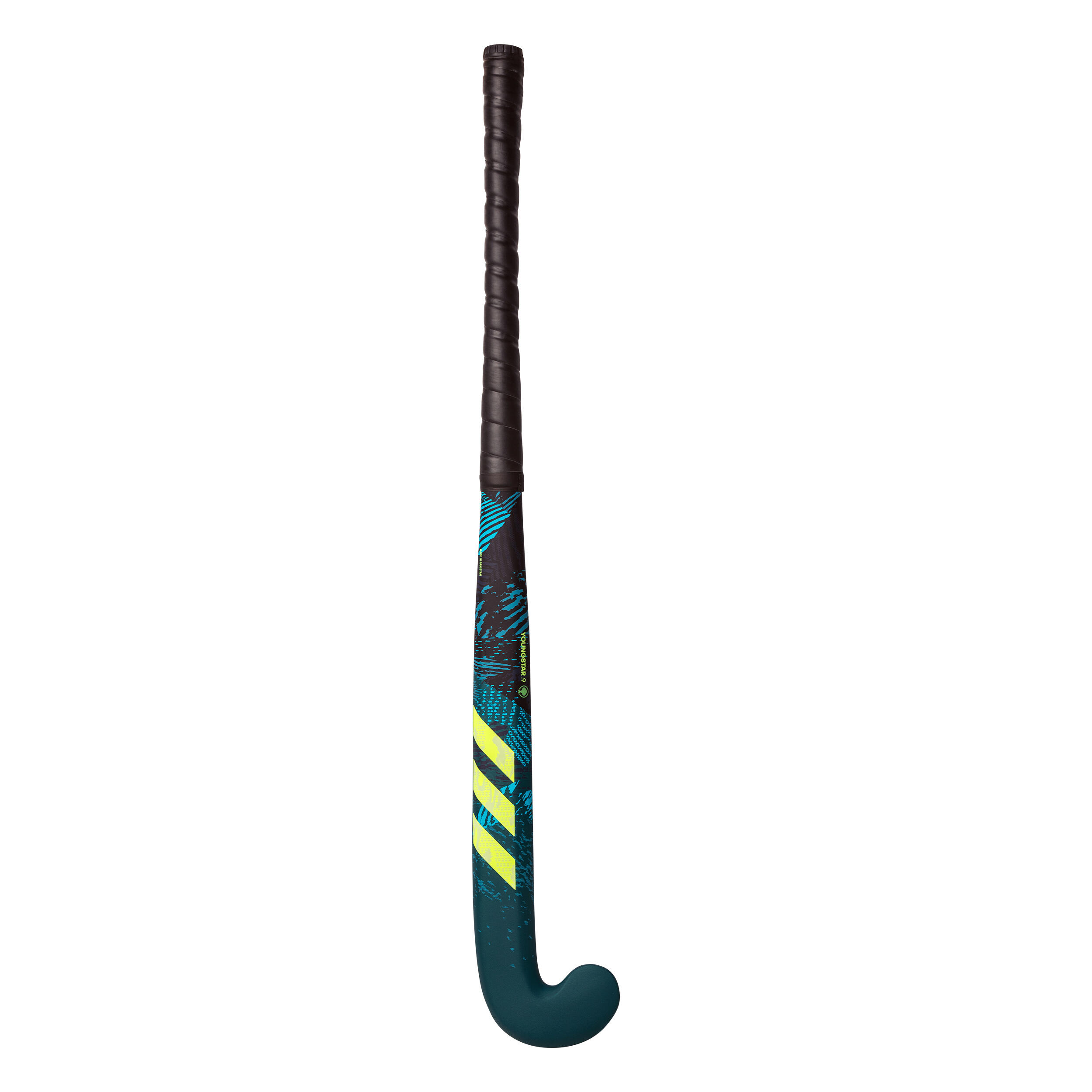 ADIDAS Detská drevená hokejka na pozemný hokej Youngstar modro-čierna 26" · záber 5
