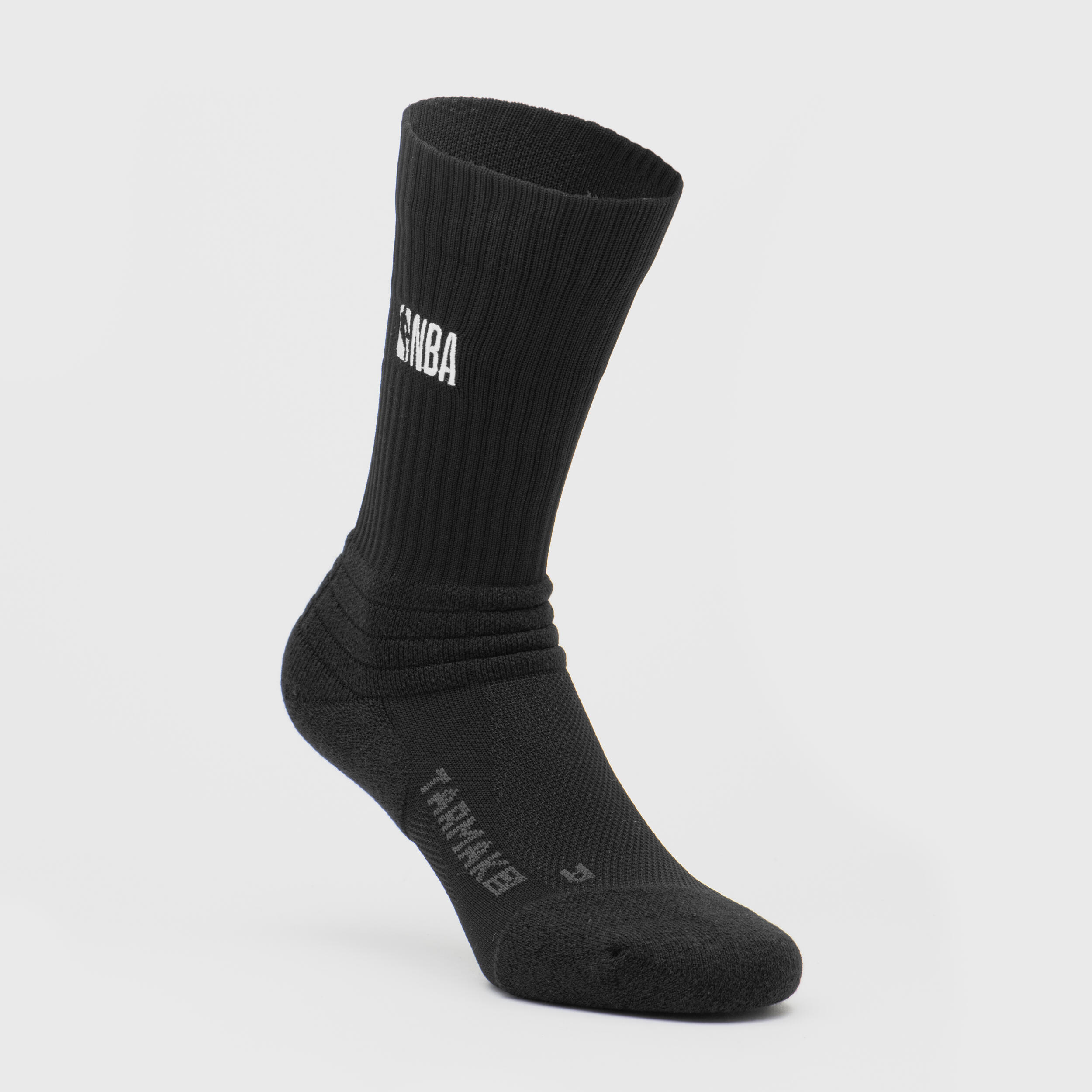 Men's/Women's Low-Rise NBA Basketball Socks SO900 Twin-Pack - Black 3/6