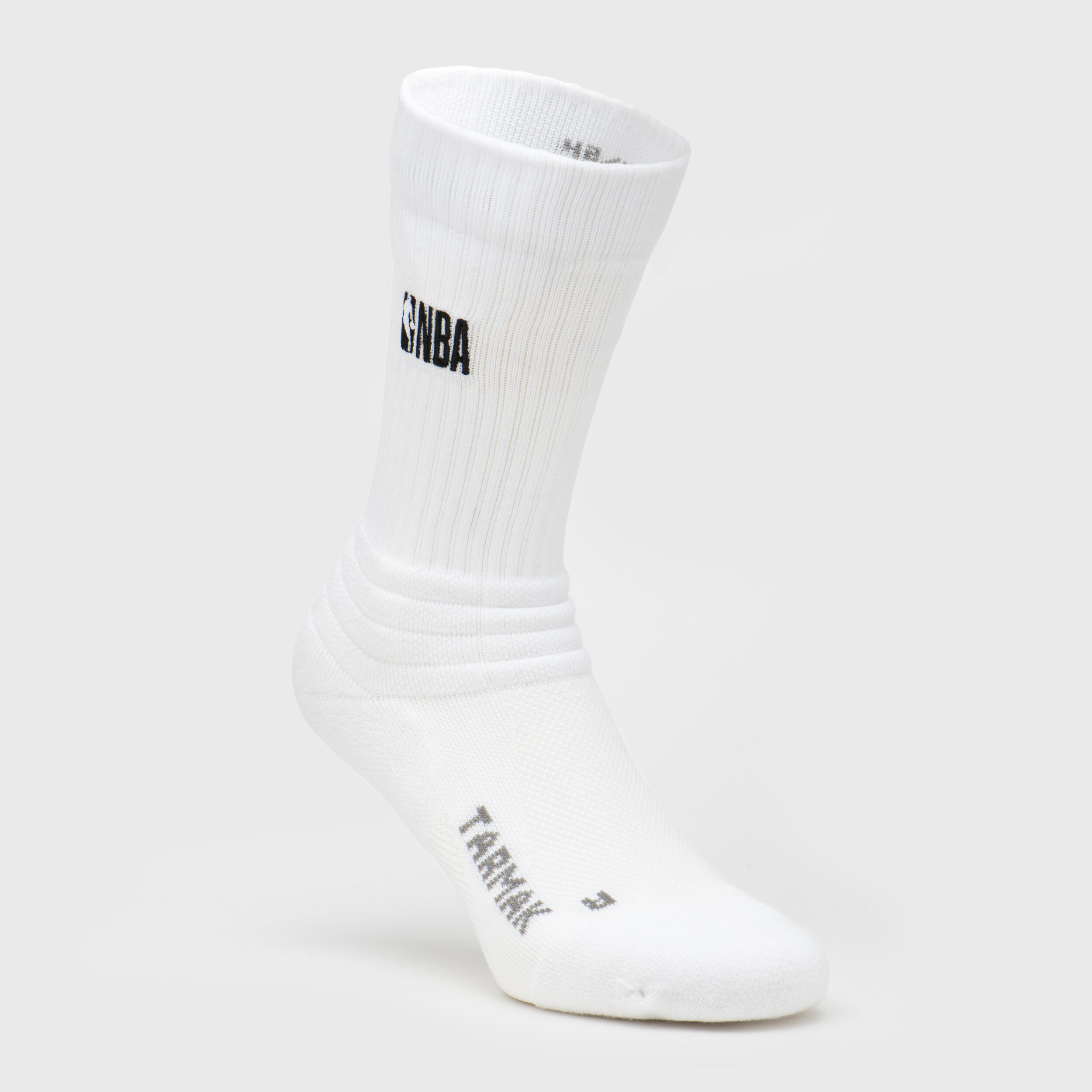 Unisex Basketball Socks NBA Low Rise SO900 Set of 2- White
