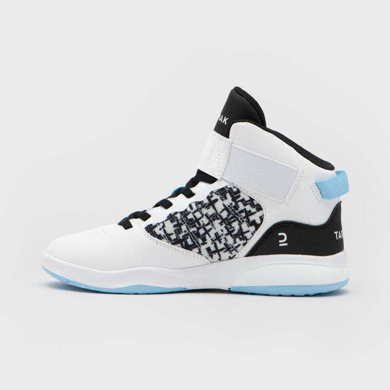 Chaussures de Basketball enfant - SE100 High JR blanc