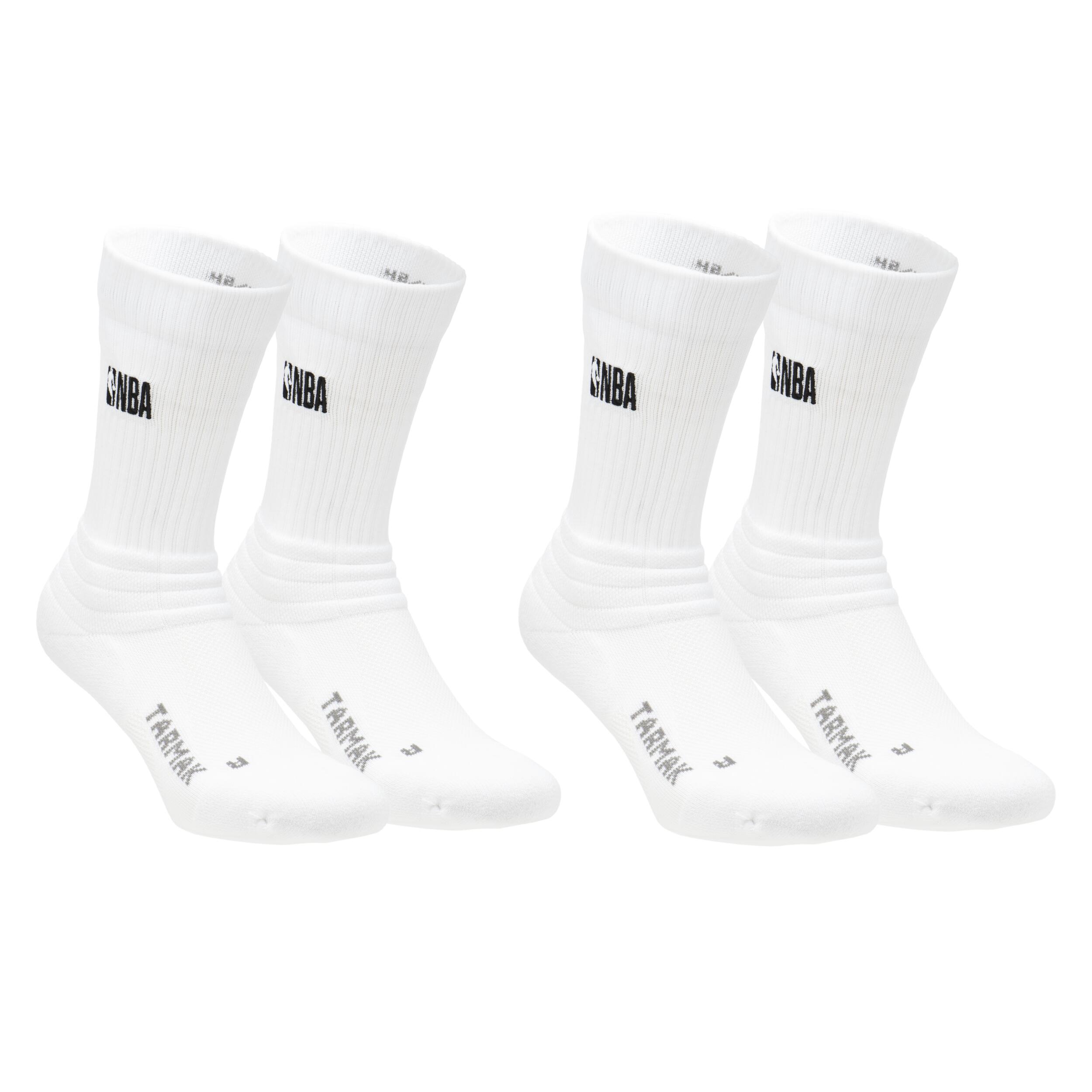 Calze basket adulto SO 900 NBA bianche x2 7/9