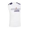 Mouwloos basketbalondershirt voor volwassenen NBA Los Angeles Lakers UT500 wit
