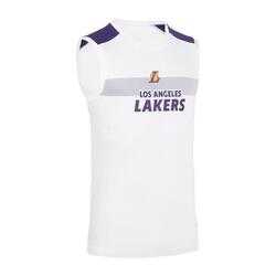 Sous-maillot basketball NBA Los Angeles Lakers sans manche Adulte - UT500 Blanc
