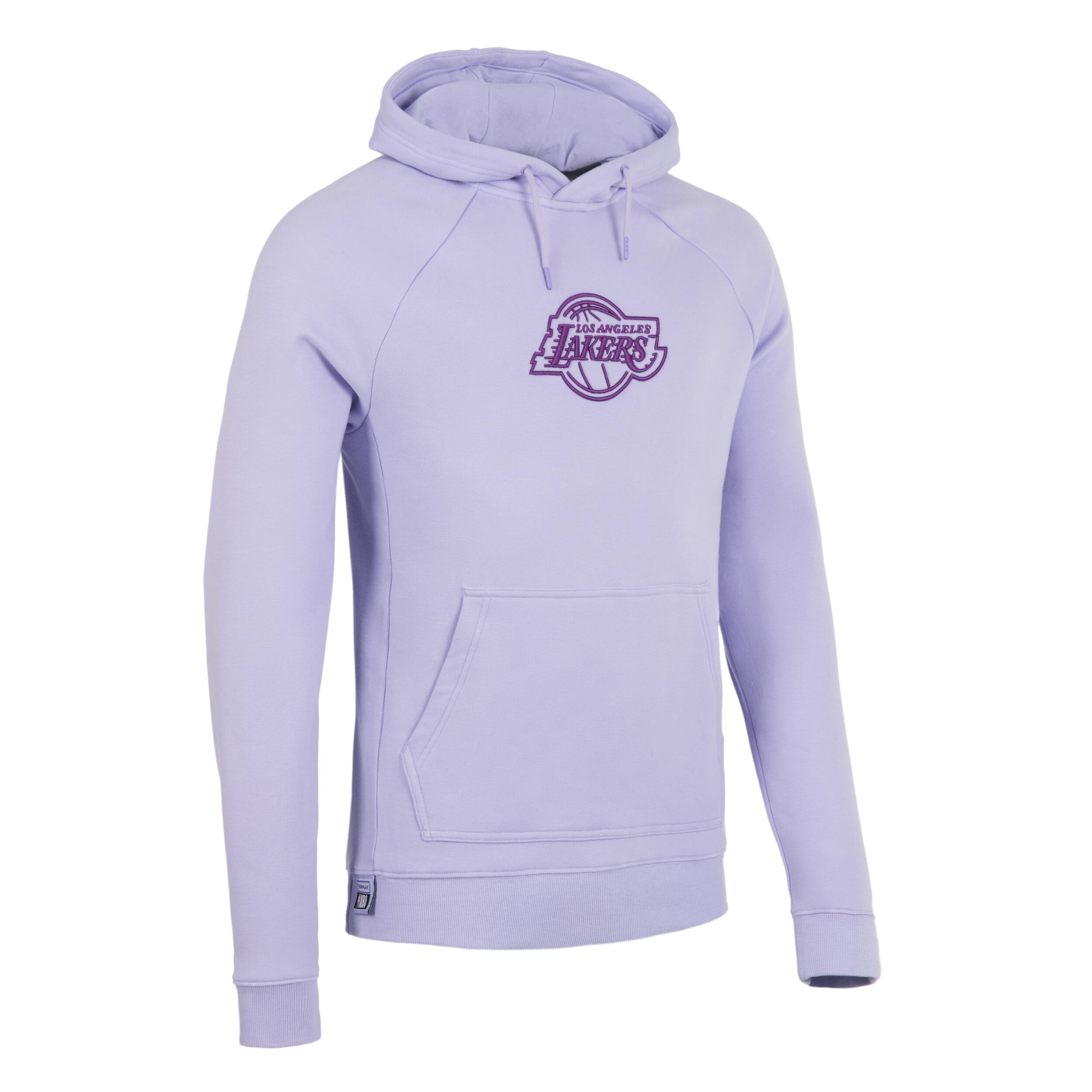 Felpa con cappuccio basket adulto unisex 900 NBA LOS ANGELES LAKERS lilla 9/21