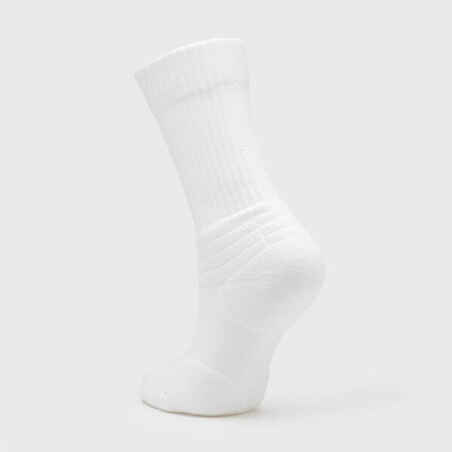 Kids' Basketball Socks SO900 NBA 2 Pairs - White