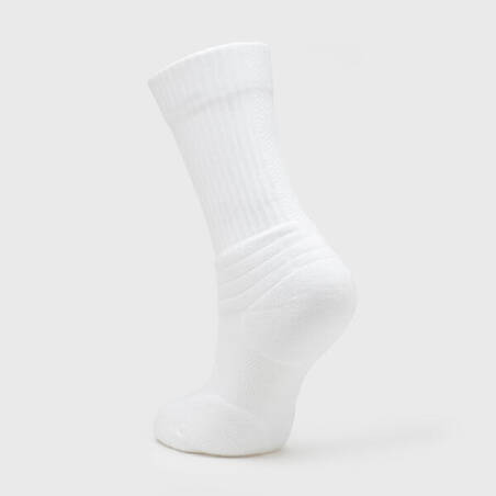 Kids' Basketball Socks SO900 NBA 2 Pairs - White