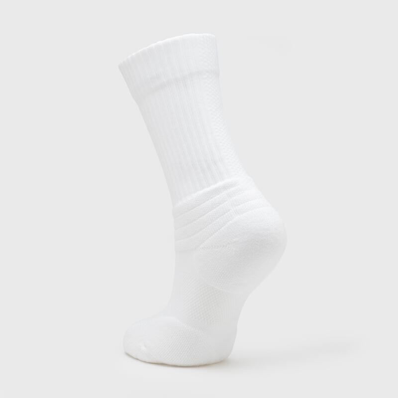 Set 2 perechi Șosete Baschet NBA 900 Alb Copii 