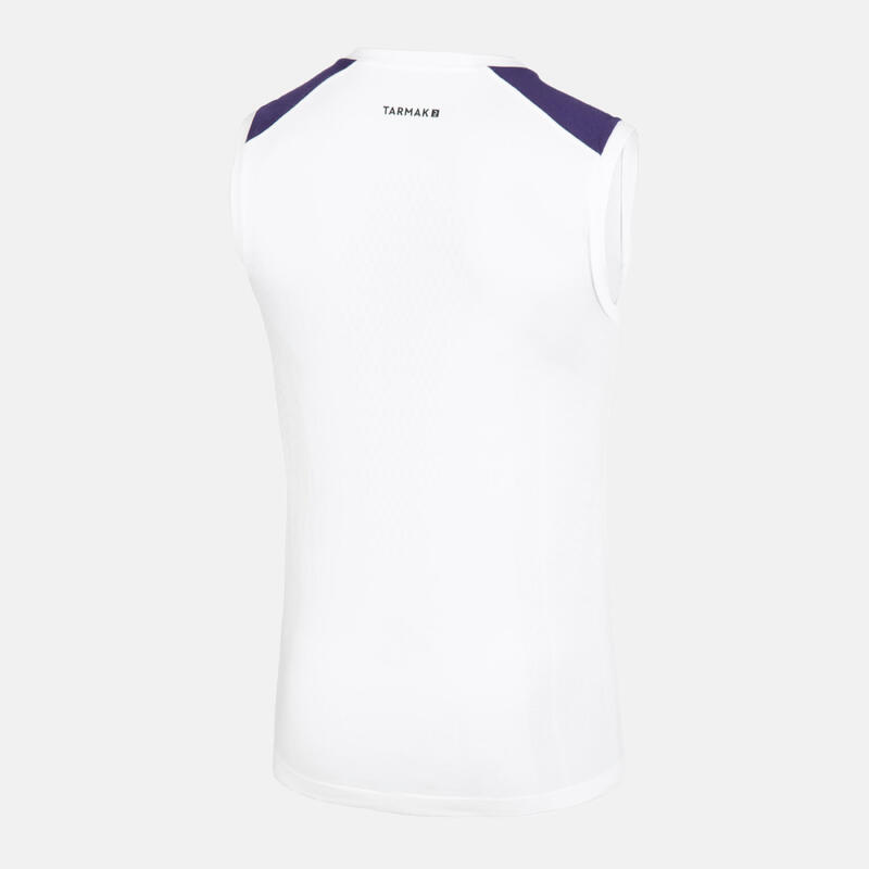 成人款無袖籃球底層運動衫 UT500 NBA 洛杉磯湖人隊/白色