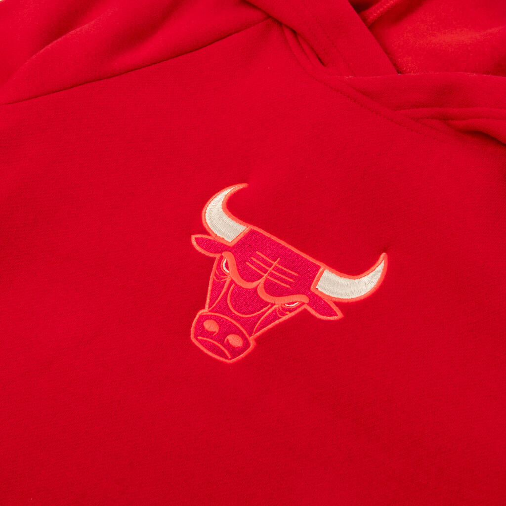 Vaikiškas džemperis su gobtuvu „900 NBA Chicago Bulls“, oranžinis