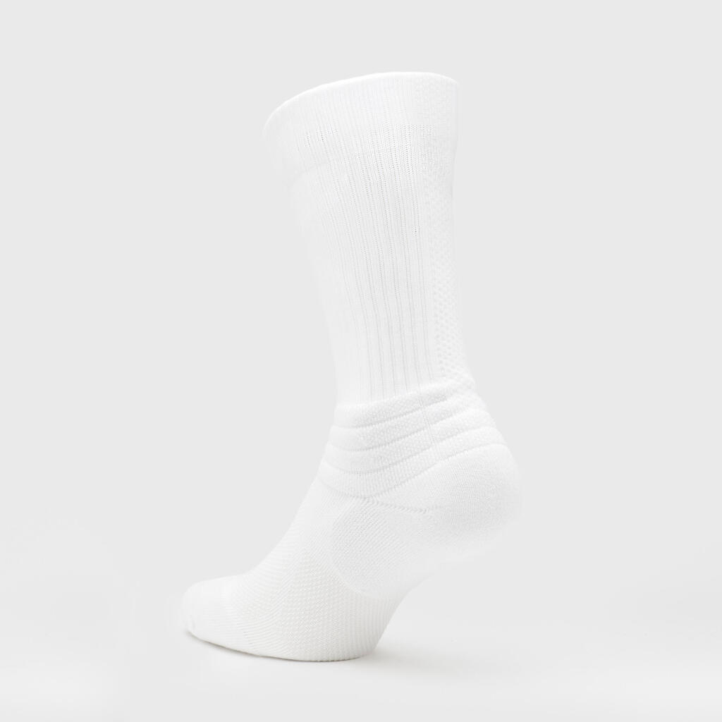 Lot de 2 paires de Chaussettes NBA Basketball - Adulte homme/femme - SO900 blanc