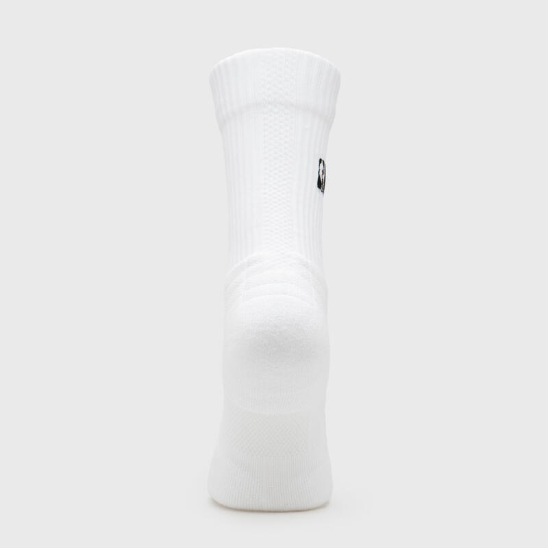 Meias de Basquetebol Criança NBA SO900 Branco (2 pares)