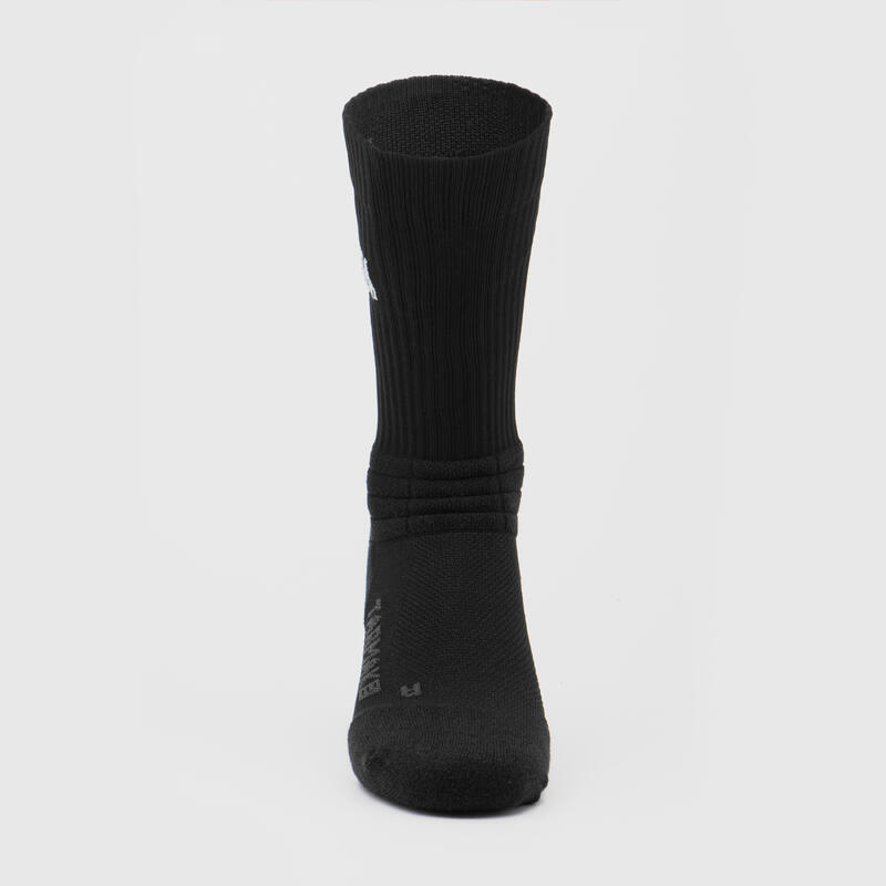 2 paires chaussettes Terry antibactériennes des chaussettes de basketball  hommes et femmes chaussettes de sport adultes, taille: L 39-42 mètres (bleu)