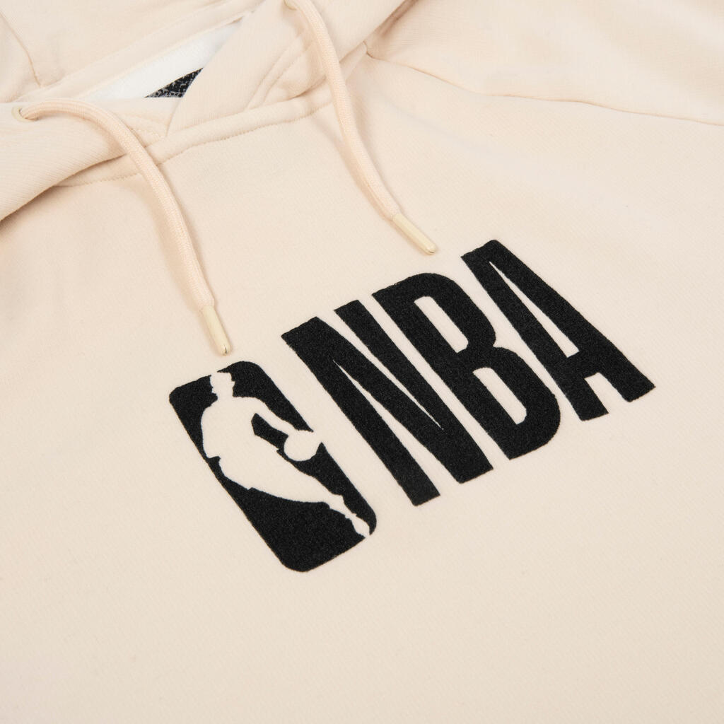 Mikina s kapucňou 900 NBA unisex béžová