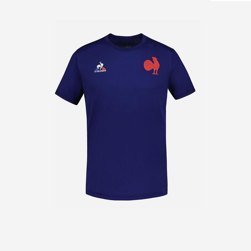 Maillot d'entrainement de Rugby France -Tee-Shirt Training FFR Adulte Rouge