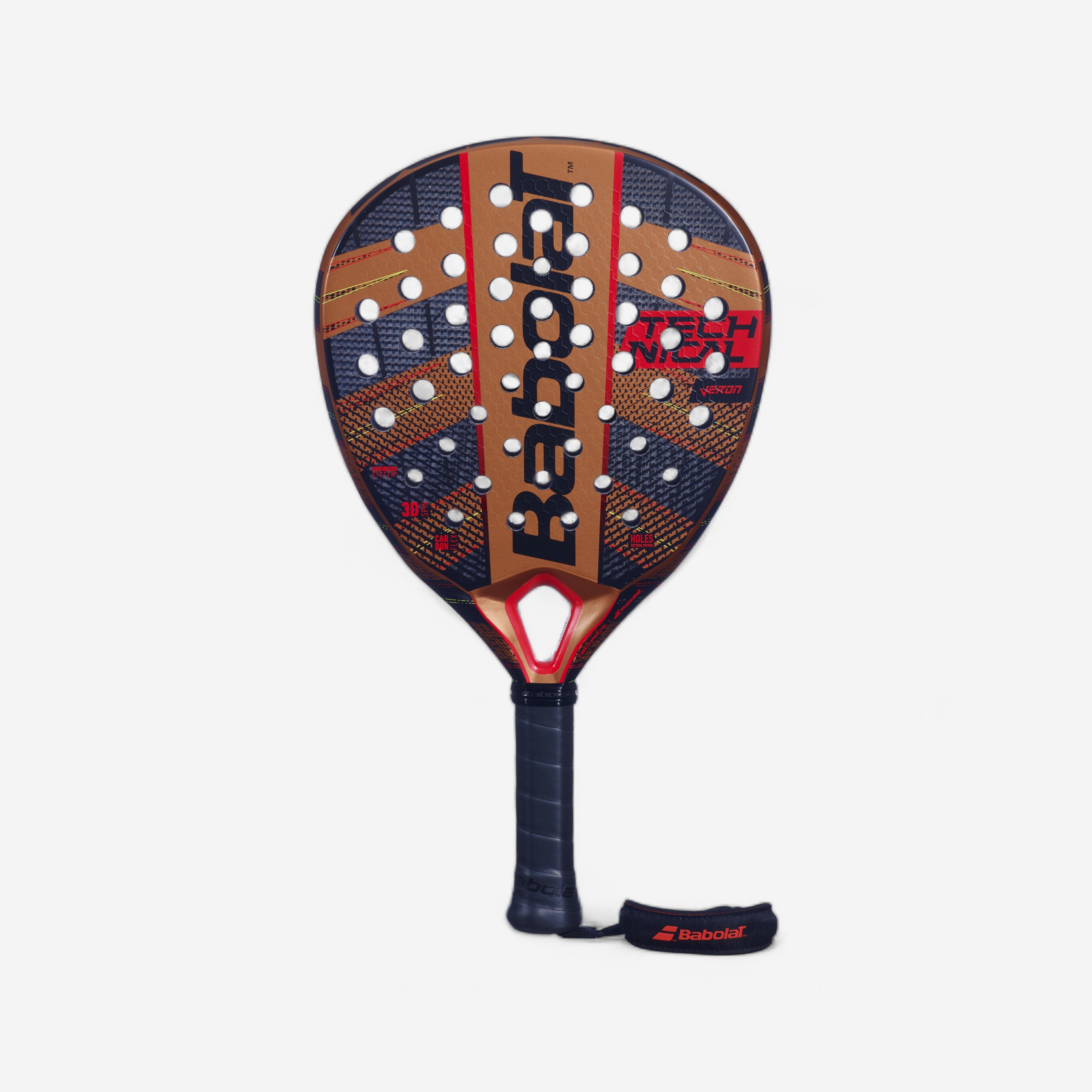 Babolat - Raquette De Padel Adulte - Babolat Technical Veron 24 - Raquette De Padel - Padel Beach Tennis - Blanc-noir-rouge - Taille Unique -