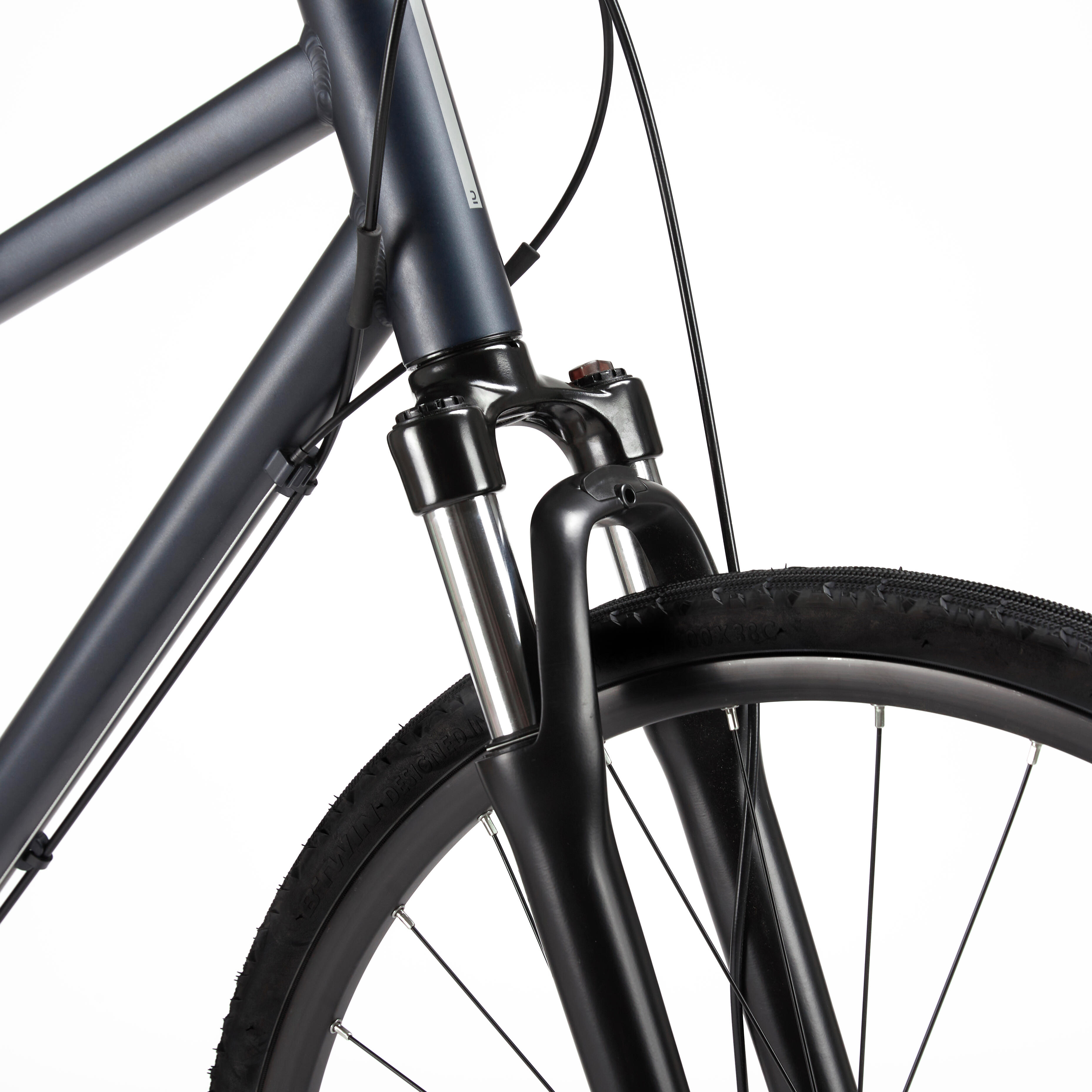 Vélo hybride 9 vitesses avec frein à disque, Riverside 500 - ROCKRIDER