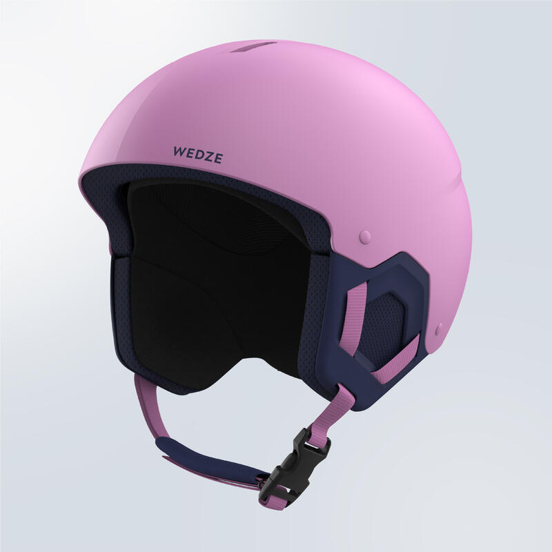 SKIHELM VOOR KINDEREN H-KID 500 ROZE MET MOTIEF