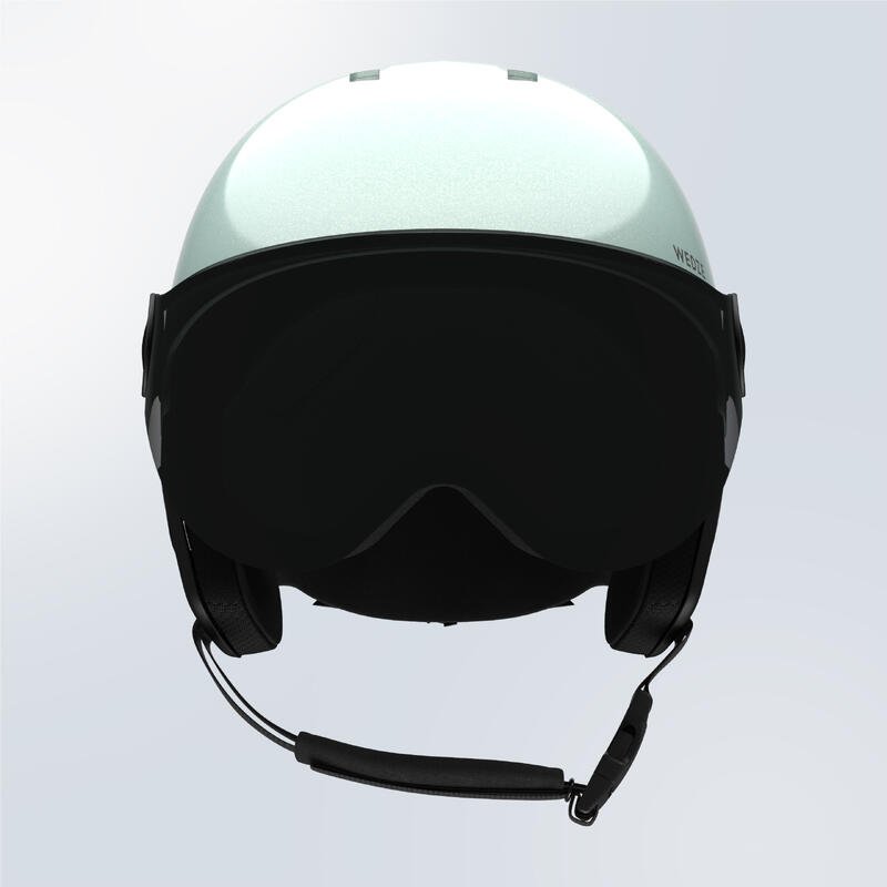 SKIHELM MET VIZIER VOOR KINDEREN H-KID 550 GRIJS