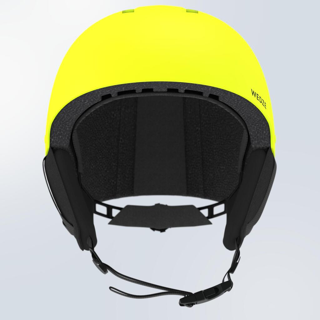 KIDS’ SKI HELMET H100 NEON YELLOW