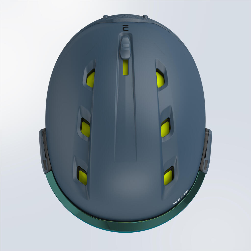 Skihelm mit Visier Erwachsene - PST 950 MIPS blau 