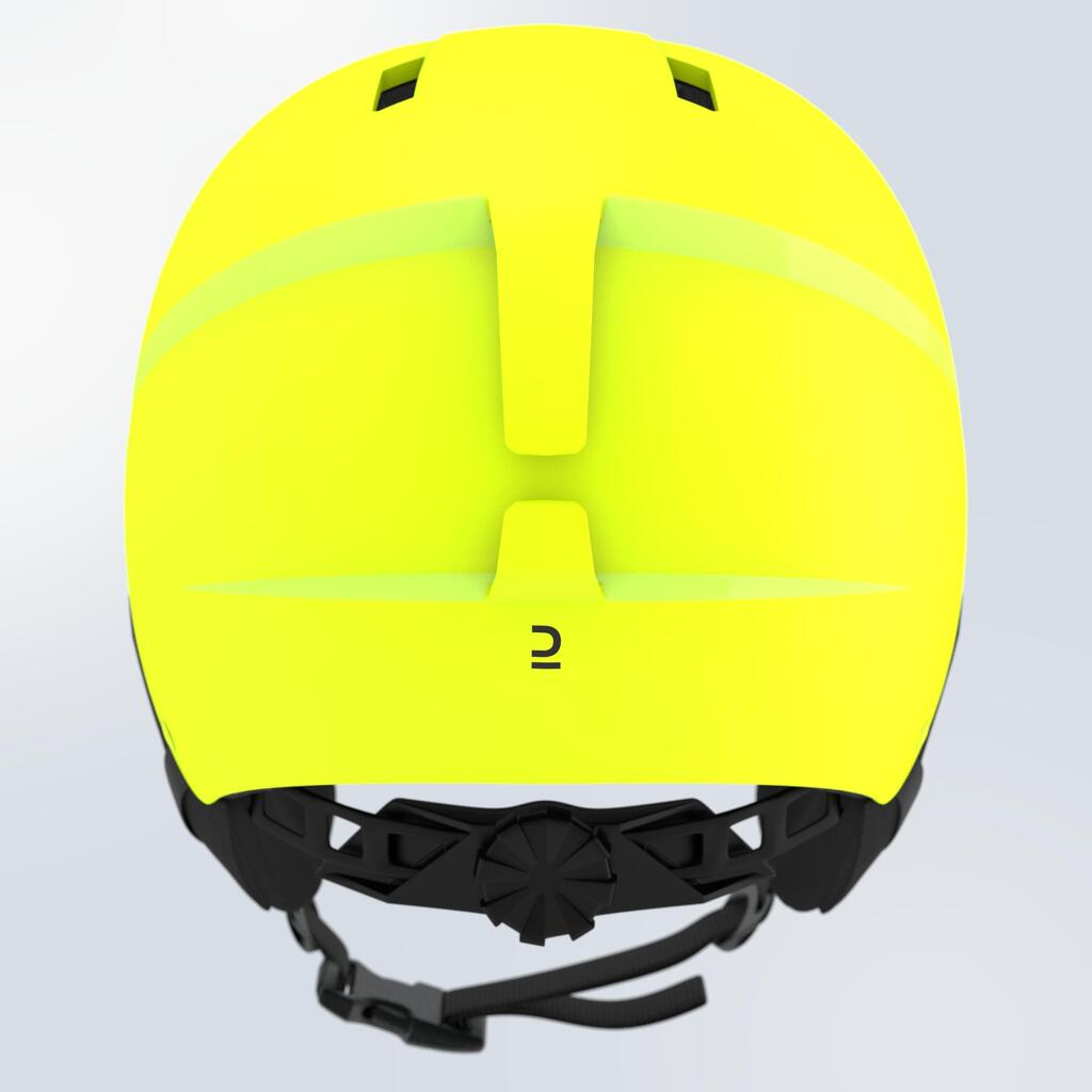 CASCO DE SKI NIÑOS H100 AMARILLO FLUO 