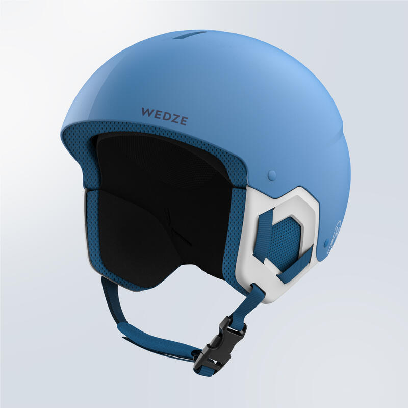 Casco sci bambino 500 azzurro pinguini