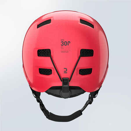 Adult/juniors ski and snowboard helmet - H-FS 300 – pink glitter