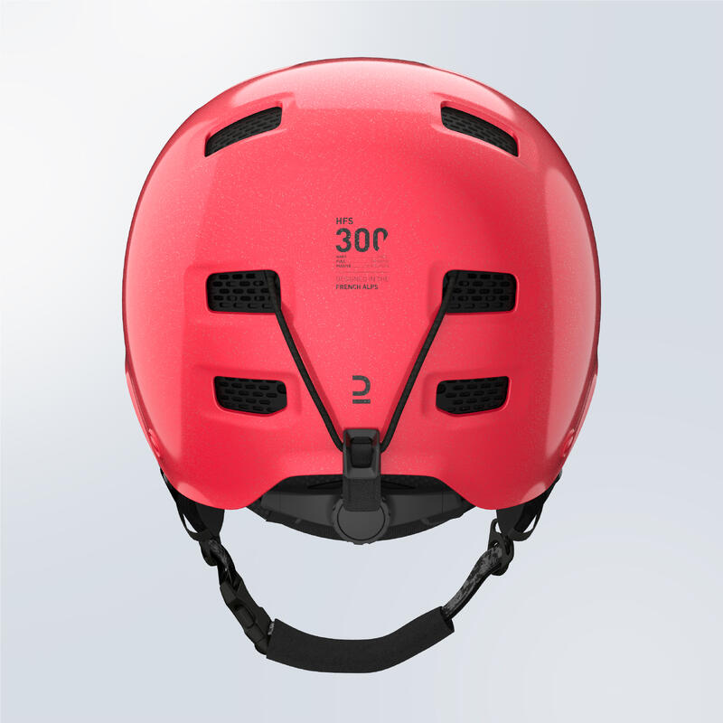 Skihelm Snowboardhelm Erwachsene/Kinder - H-FS 300 rosa mit Pailletten 