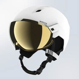 CASQUE DE SKI AVEC VISIÈRE ADULTE PST 550 - BLANC