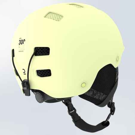 Suaugusiųjų ir vaikų slidinėjimo šalmas „H-FS 300“, šviesiai geltonas