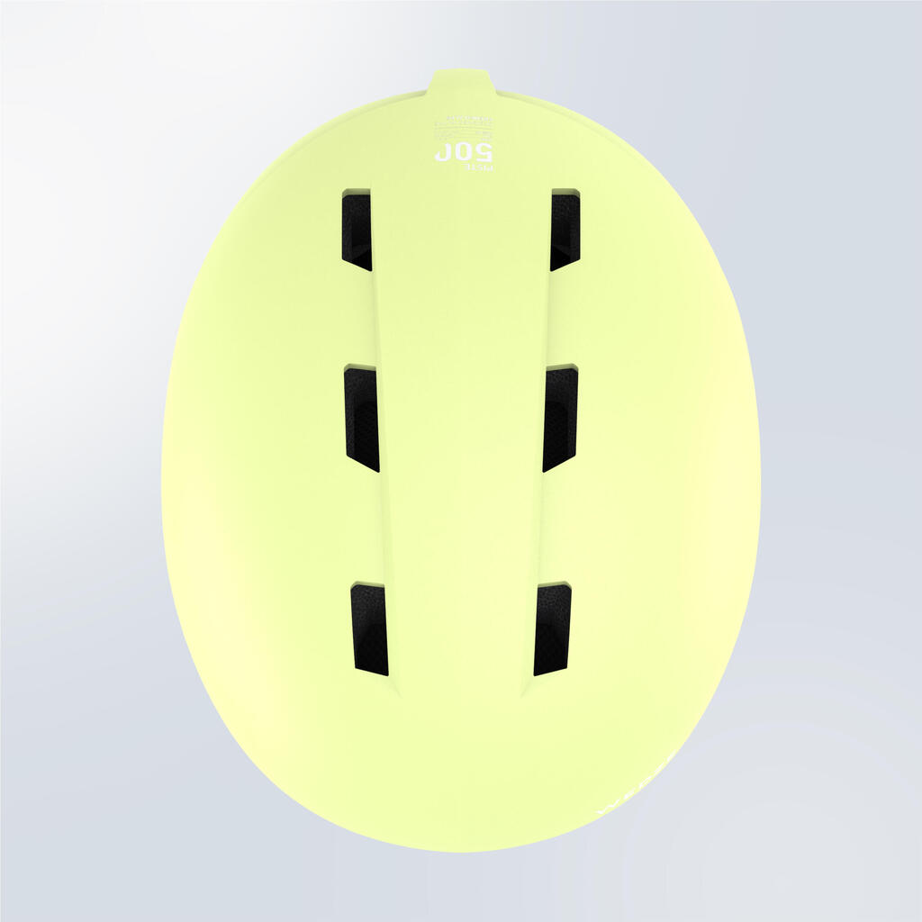 KID'S SKIING HELMET H-KID 500 - FLUORESCENT YELLOW