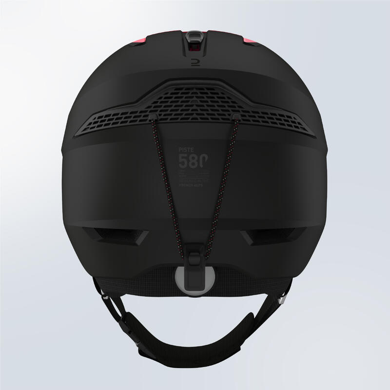 Casco sci adulto 580 rosa e nero