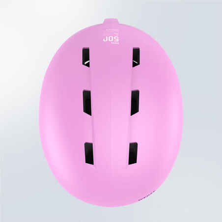 KIDS’ SKI HELMET H-KID 500 Pink pattern