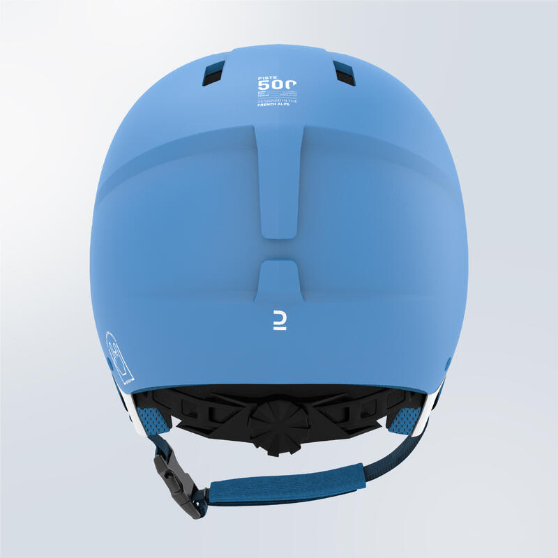 Casco sci bambino 500 azzurro pinguini