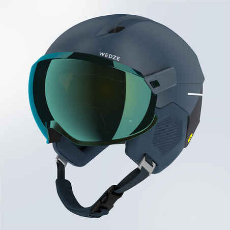 PST 950 MIPS Adult ski helmet with visor - blue 