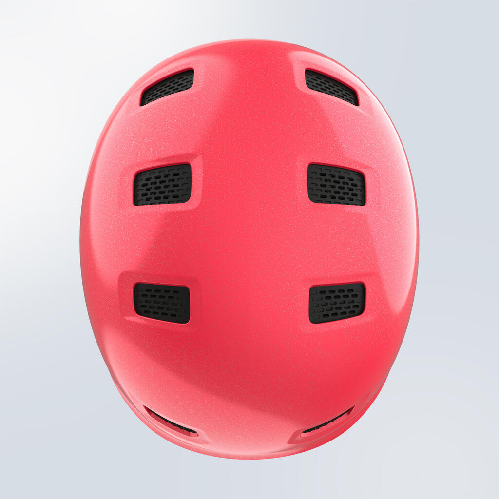 Skihelm Erwachsene Kinder - H-FS 300 rosa glitzer