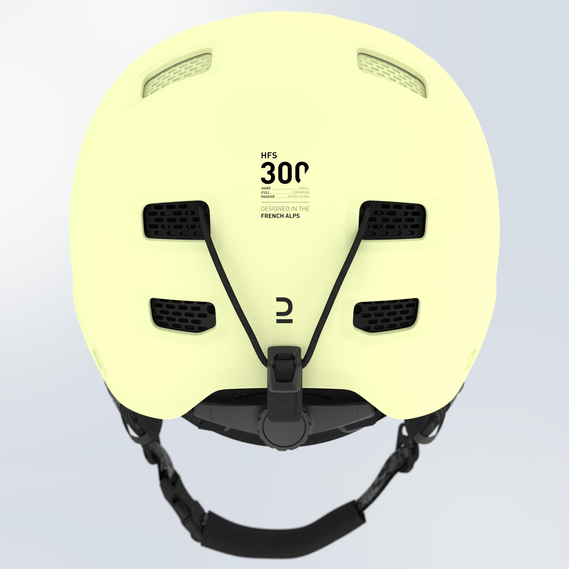 Adult/kids’ ski and snowboard helmet H-FS 300 Light Yellow 6/7