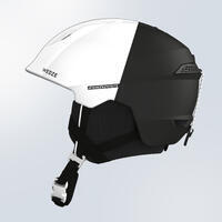 Belo-crna kaciga za skijanje za odrasle PST 580