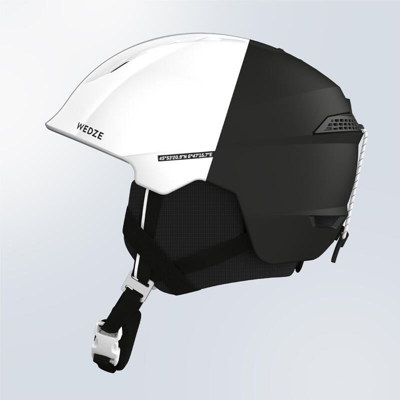 Casque de ski adulte - PST 580 blanc et noir