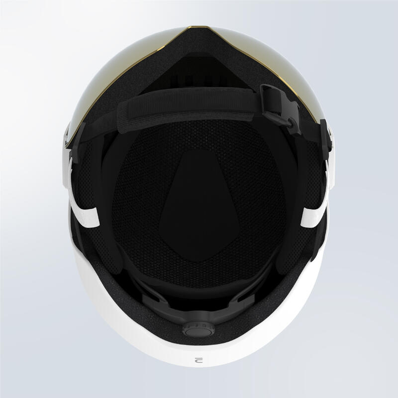 Casco con visiera sci adulto 550 bianco