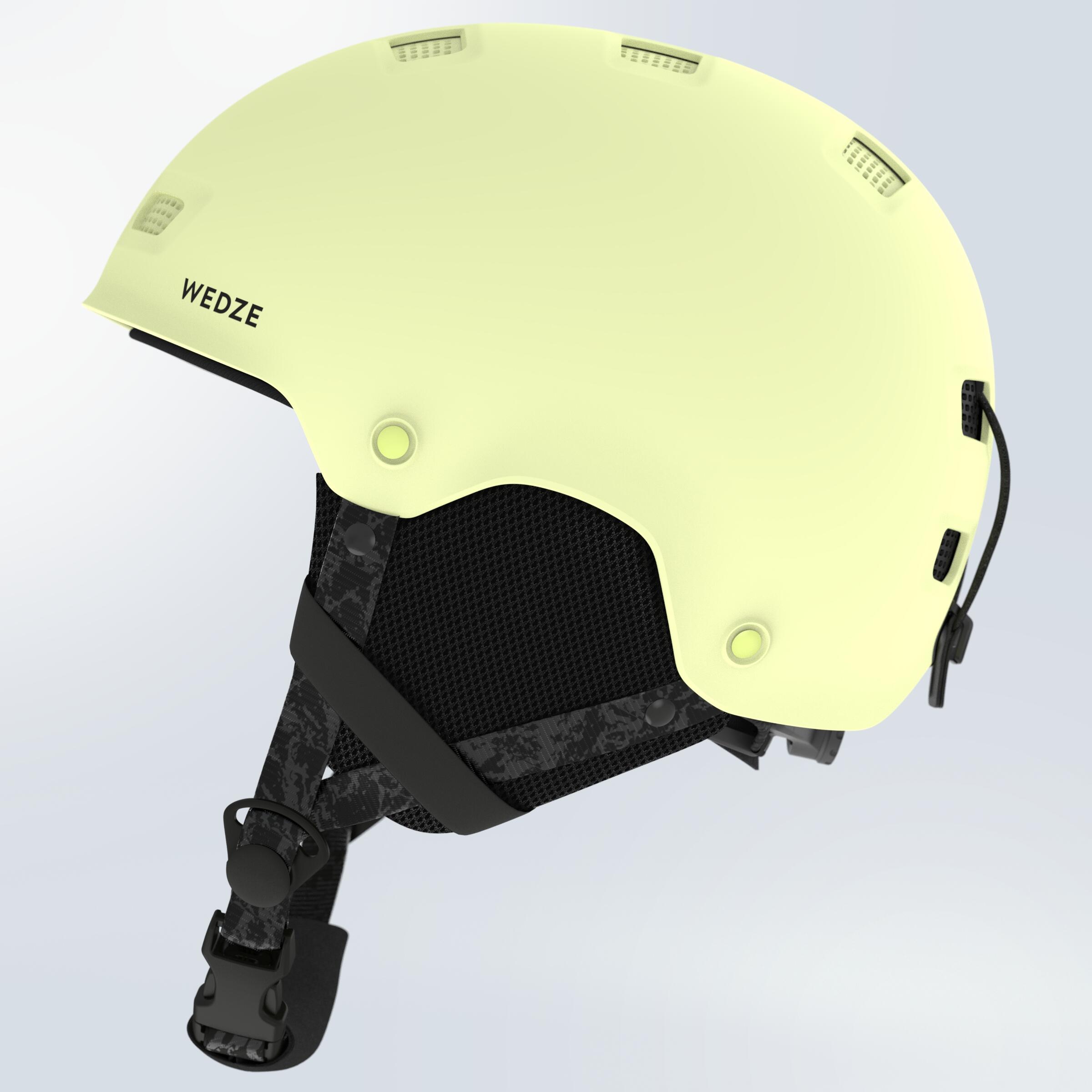 Adult/kids’ ski and snowboard helmet H-FS 300 Light Yellow 3/7