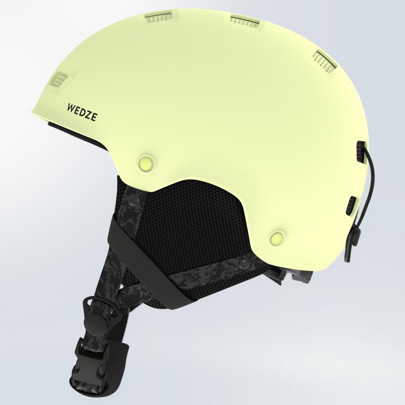 Yetişkin/Çocuk Kayak/Snowboard Kaskı - Açık Sarı - H-FS 300