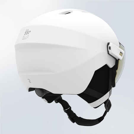 PST 550 Adult ski helmet with visor - white 