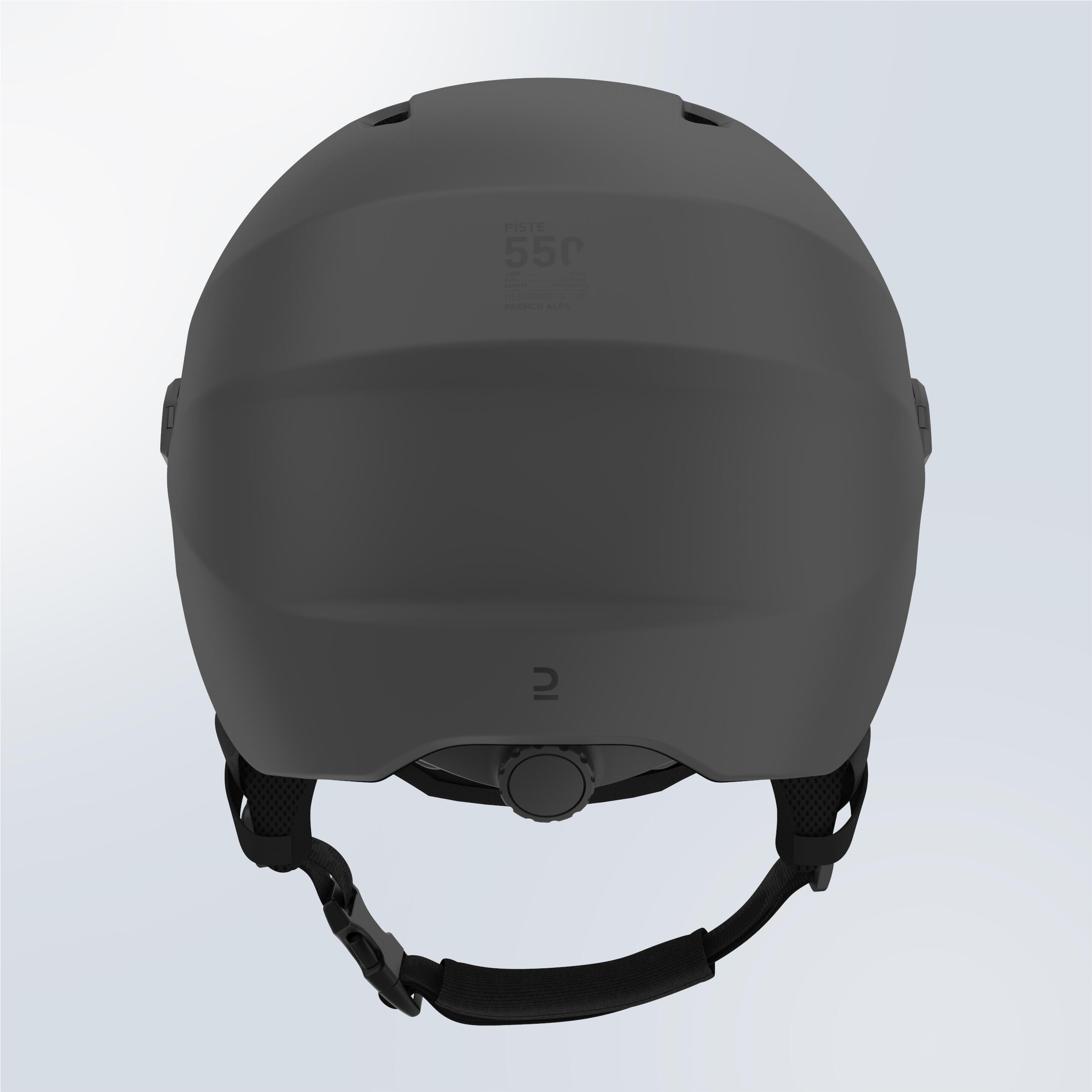 PST 550 Adult ski helmet with visor - dark grey  8/9