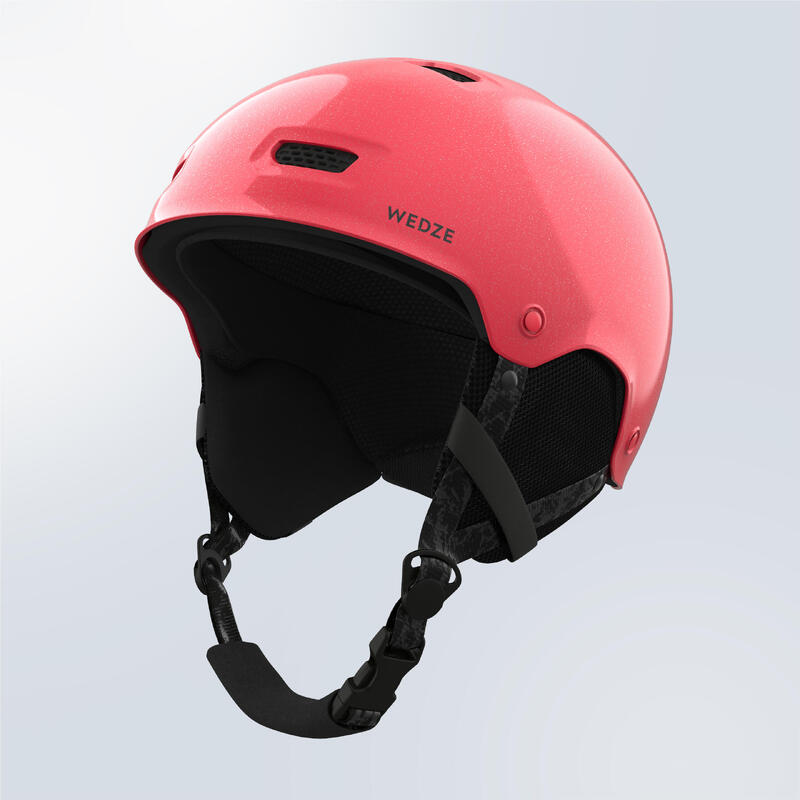 Casque de ski et de snowboard adulte et enfant - H-FS 300 rose paillette