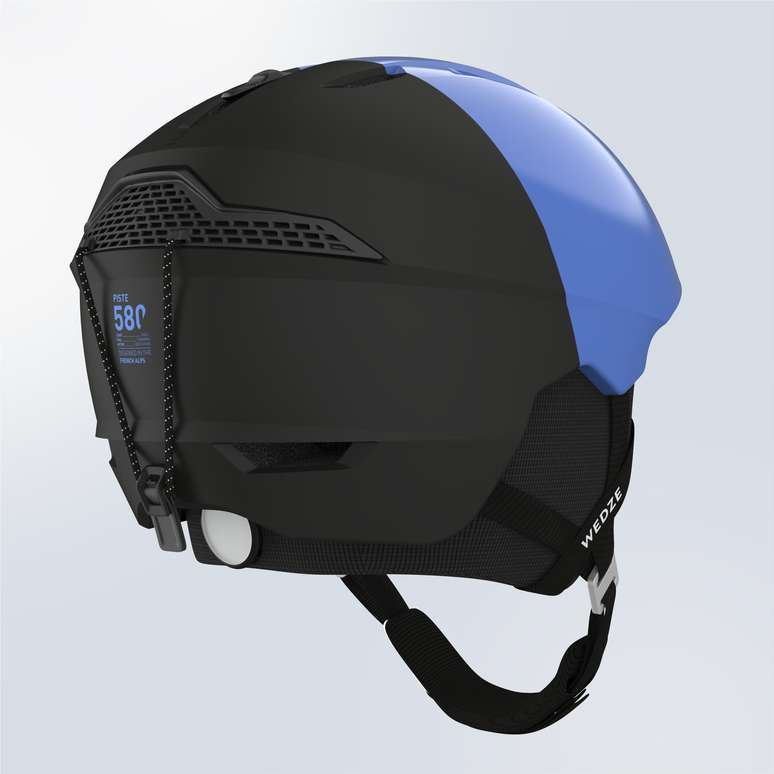 Adult ski helmet - PST 580 - Blue and black 4/7